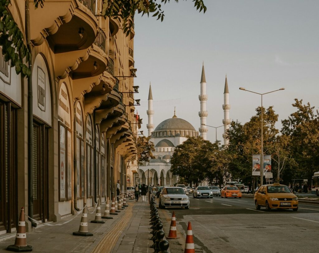 View of the mosque in Turkey